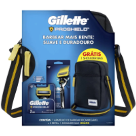 Kit Aparelho De Barbear Gillete Proshield e Carga - 2 Unidades + Shoulderbag na Panvel Farmácias