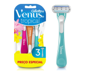 Kit Aparelho de Depilação Feminina – Gillette Venus Tropical – 3 unidades na Amazon