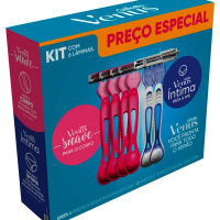 Kit Aparelho De Depilar Gillette Vênus Suave Com 4 Unidades E Vênus Íntima Com 2 Unidades na Drogaria Araujo