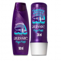 Kit Aussie Mega Moist Super Hidratação Shampoo 180Ml E 3 Minutos Milagrosos 236Ml, Aussie, Roxo na Amazon
