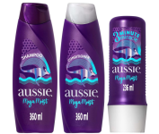 Kit Aussie Mega Moist Super Hidratação Shampoo 360ml e Condicionador 360ml e 3 Minutos Milagrosos 236ml na Amazon