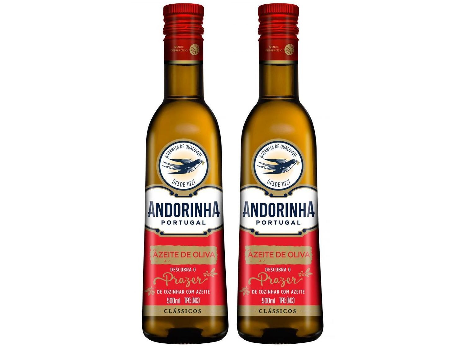 Kit Azeite de Oliva Andorinha Clássico 500ml – 2 Unidades na Magazine Luiza
