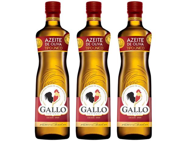 Kit Azeite de Oliva Gallo Tipo Único – 3 Unidades com 500ml Cada na Magazine Luiza