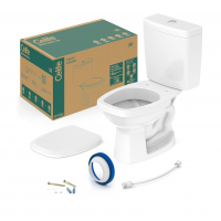 Kit Bacia Com Caixa, Assento Polipropileno E Complementos De Instalação Like, 36 X 61 X 74 Cm, Branco - Celite na Amazon