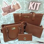 Kit Bolsa Feminina Grande + Baú + Carteira Super na Amazon