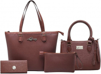 Kit Bolsa Feminina Grande + Baú + Carteira na Amazon