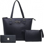 Kit Bolsa Feminina Tipo Sacola + Necessaire + Carteira Willibags na Amazon