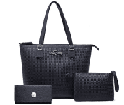 Kit Bolsa Feminina Tipo Sacola + Necessaire + Carteira Willibags na Amazon