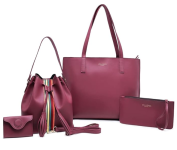 Kit Bolsa sacola feminina grande com nécessaire + Bolsa saquinho transversal com porta moeda na Amazon