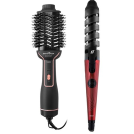 Kit Britânia Escova Secadora BES23P e Cacheador Ceramic na Britânia
