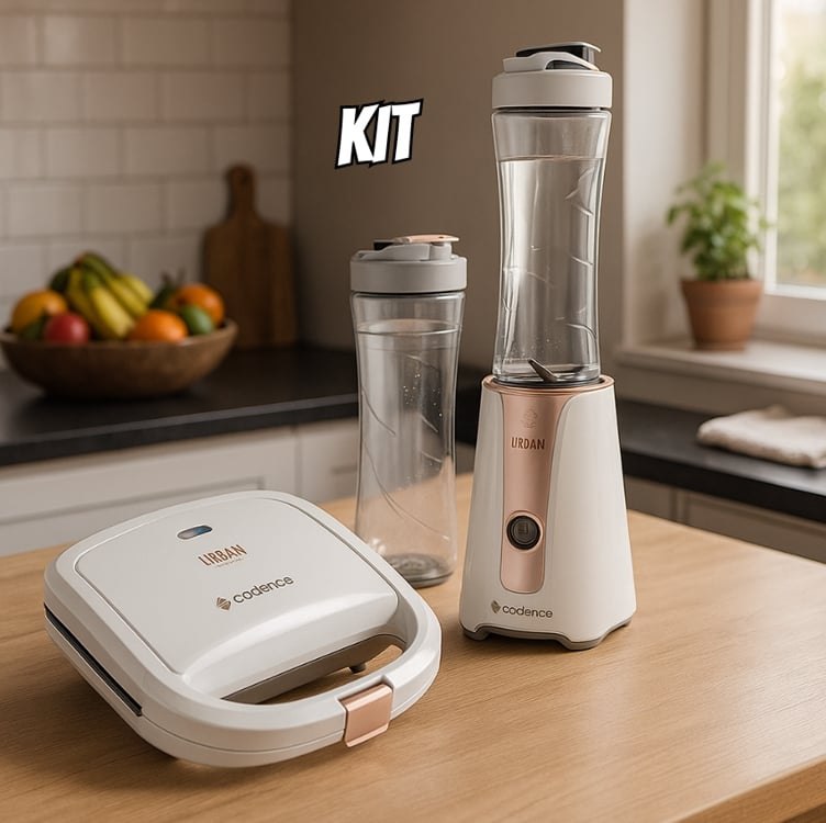 Kit Cadence Dream Rosé Gold – Blender e Sanduicheira na Amazon