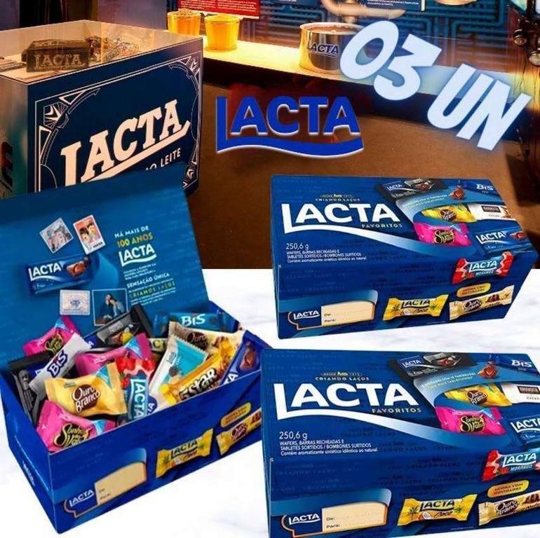 Kit Caixa de Bombom Lacta Favoritos 250,6g – 3 Unidades na Magazine Luiza