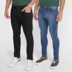 Kit Calça Jeans Skinny Vale de West Casual Masculina – 2 Peças na Magazine Luiza