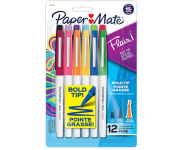 Kit Canetas Paper Mate Flair Bold – Blister com 12 unidades na Amazon