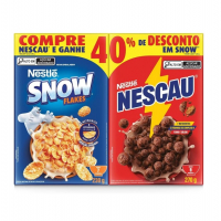 Kit Cereal Matinal Chocolate Nescau 210g + Snow Flakes 230g Mais Economia na Amazon