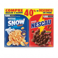 Kit Cereal Matinal Chocolate Nescau 210g + Snow Flakes 230g Mais Economia na Amazon
