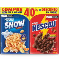 Kit Cereal Matinal Chocolate Nescau 210g + Snow Flakes 230g Mais Economia na Amazon