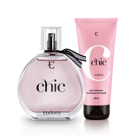 Kit Chic Colônia Desodorante 95ml + Loção Hidratante 200ml -  Eudora na Eudora