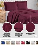 Kit Cobre Leito Colcha Queen 03 Peças Várias Cores na Shopee