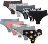 Kit com 10 Calcinhas Cintura Alta na Amazon