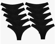 Kit com 10 Calcinhas Modelo Tanga de Algodão na Amazon
