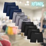 Kit Com 10 Cuecas Box Masculino Algodão Boxer Confortável Zorba na Magazine Luiza