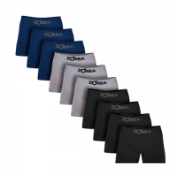 Kit Com 10 Cuecas Boxer Algodão Sem Costura Zorba na Americanas