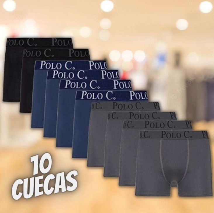 Kit Com 10 Cuecas Boxer Microfibra Advance – Polo Cycle na Amazon