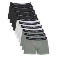 Kit Com 10 Cuecas Boxer Zorba Algodão Max 702 Preto/Branco/Grafite - Marketplace na Casas Bahia