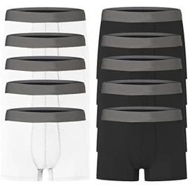 Kit com 10 Cuecas Masculinas Boxer Microfibra Confort na Amazon