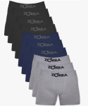 Kit com 10 Cuecas Zorba Boxer Algodão Sem Costura – Colorido na Amazon
