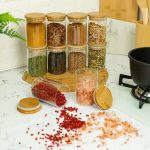 Kit com 10 Potes Herméticos de Vidro com Tampa de Bambu 250mL – OIkos na Magazine Luiza