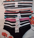 Kit com 10 Tangas Fio Listras Algodão Penteado na Amazon