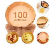 Kit com 100 Formas Descartáveis para Air Fryer Antiaderente na Amazon