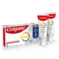 Kit Com 2 Creme Dental Colgate Total 12 Clean Mint 90g na Pague Menos