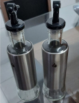 Kit com 2 Galheteiro em Aço Inox para Azeite e Vinagre – Excelente Qualidade na Amazon