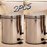 Kit com 2 Lixeiras Inox 5 Litros – Just Home Collection na Magazine Luiza