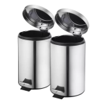 Kit com 2 Unidades Lixeira 3 Litros Inox Just Home Collection – Just Home Colletion na Magazine Luiza