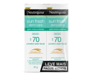 Kit com 2 Unidades – Protetor Solar Facial Para Pele Oleosa Derm Care, FPS 70, Sem Cor na Amazon