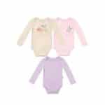 Kit Com 3 Bodies Bebê Manga Longa – hering na Magazine Luiza