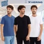 Kit Com 3 Camisetas Masculinas Básicas Slim Gola V Hering na Amazon