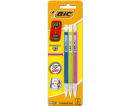 Kit com 3 Lapiseiras BIC Shimmers 0,5mm, Corpo Colorido Brilhante, Borracha na Ponta – Multicor na Amazon