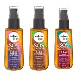 Kit com 3 Óleos de Tratamento Coco, Super Óleos e Multibenefícios na Shopee