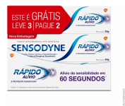 Kit com 3 unidades: Creme Dental Rápido Alívio e Proteção Duradoura para Dentes e Gengivais Sensíveis – Sensodyne na Amazon