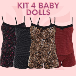 Kit com 4 Baby Dolls Thais… na Amazon