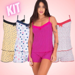 Kit com 4 Baby Dolls Thais… na Amazon