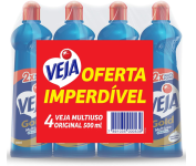 Kit com 4 Limpadores Veja Gold Multiuso Original – 500ml na Amazon