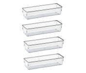 Kit com 4 Organizadores Modular Acrimet para Gavetas, Bancadas e Armários na Amazon