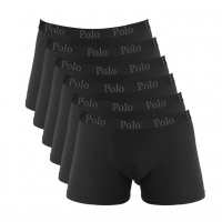 Kit Com 6 Cuecas Boxer Black Edition - Polo Match - Marketplace na Amazon
