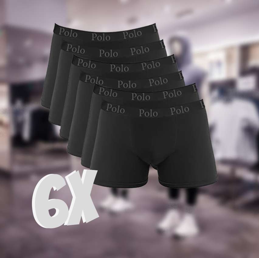 Kit com 6 Cuecas Boxer Black Edition – Polo Match Tamanho:GG na Amazon